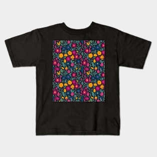 Floral Pattern Design Kids T-Shirt